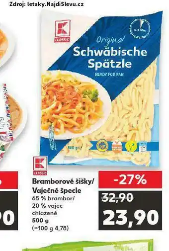 Kaufland Bramborové šišky / baječné špecle nabídka