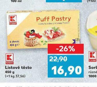 Kaufland Listové těsto nabídka