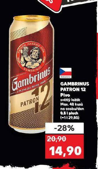 Kaufland Pivo gambrinus nabídka
