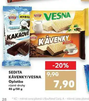 Kaufland Sedita oplatky nabídka