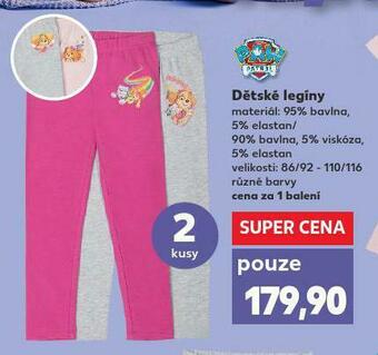 Kaufland Dětské legíny nabídka