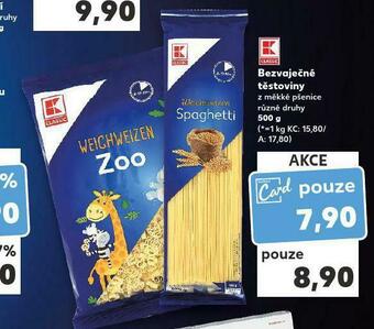 Kaufland Bezvaječné těstoviny nabídka