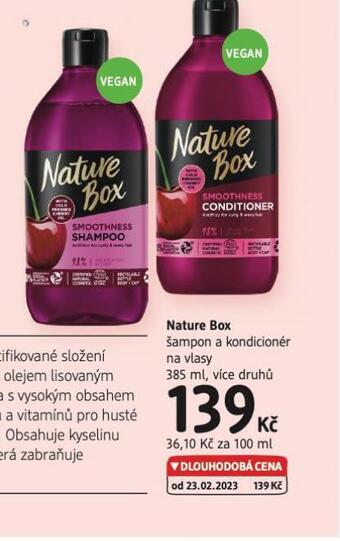 dm drogerie Nature box šampon nabídka