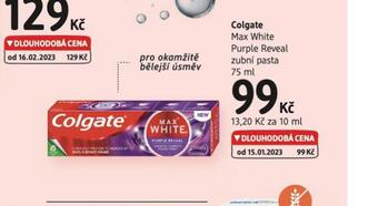 dm drogerie Colgate max white zubní pasta nabídka