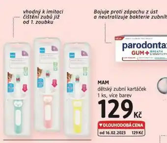 dm drogerie Mama dětský zubní kartáček nabídka