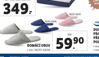 Lidl Domácí obuv nabídka