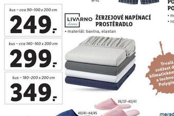 Lidl Žerzejové napínací prostěradlo 180-200x 200 cm nabídka