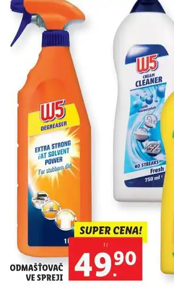Lidl W5 odmašťovač ve spreji nabídka