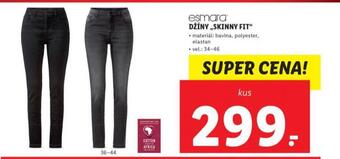 Lidl Džíny skinny fit nabídka
