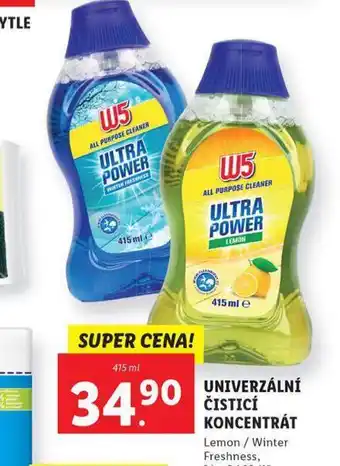 Lidl W5 univerzální čistící koncentrát nabídka
