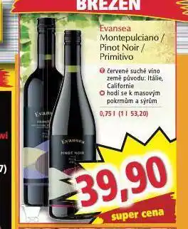 Norma Evansea primitivo nabídka