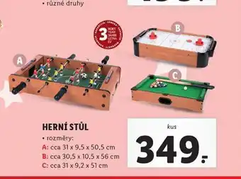 Lidl Herní stůl nabídka