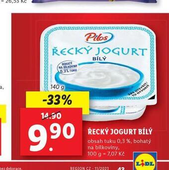 Lidl Řecký jogurt bílý nabídka