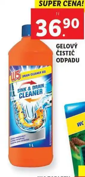 Lidl W5 gelový čistič odpadu nabídka