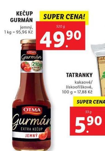 Lidl Kečup gurmán nabídka