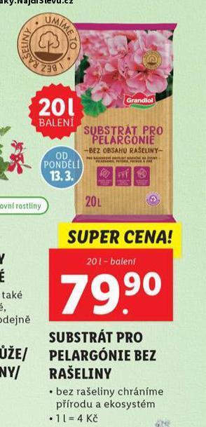 Substrát pro pelargónie bez rašeliny