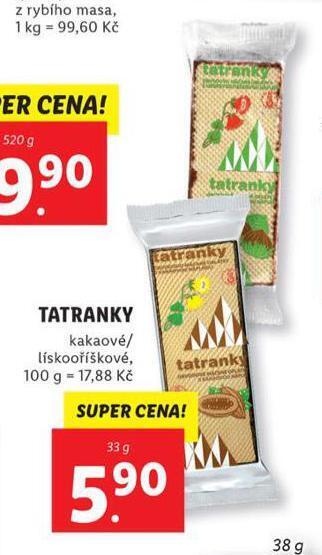 Lidl Tatranky nabídka
