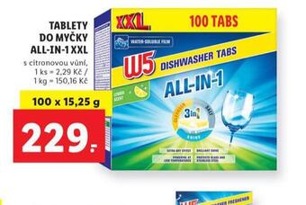 Lidl W5 tablety do myčky nabídka