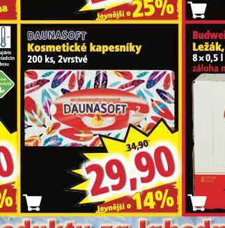 Norma Daunasoft kosmetické kapesníky nabídka