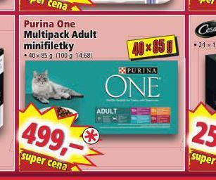 Norma Purina one multipack adult minifiletky nabídka