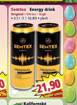 Norma Semtex energy drink nabídka
