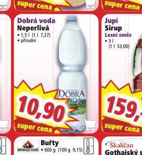 Norma Dobrá voda neperlivá nabídka