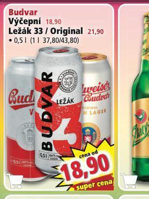 Norma Pivo budweiser budvar original nabídka