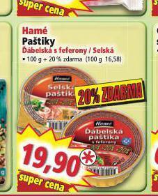 Norma Hamé paštiky nabídka