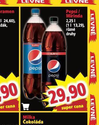 Norma Pepsi / mirinda nabídka