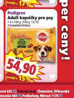 Norma Pedigree adult kapsičky pro psy nabídka