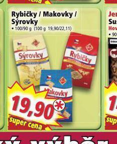 Norma Rybičky / makovky / sýrovky nabídka