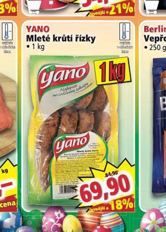 Norma Yano mleté krůtí řízky nabídka
