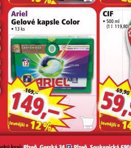 Norma Ariel gelové kapsle color nabídka