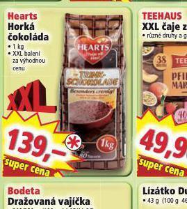 Norma Hearts horká čokoláda nabídka