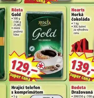 Norma Rösta gold mletá pražená káva nabídka