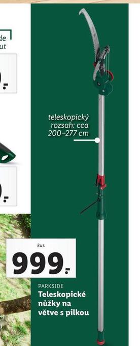 Lidl Teleskopické nůžky na větve s pilkou nabídka