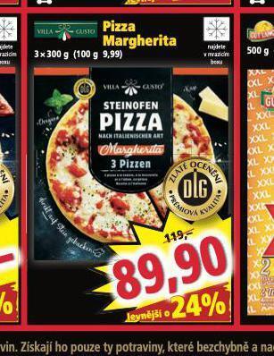 Norma Pizza margherita nabídka