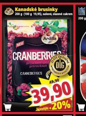 Norma Kanadské brusinky nabídka