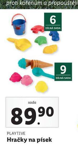 Lidl Hračky na písek nabídka