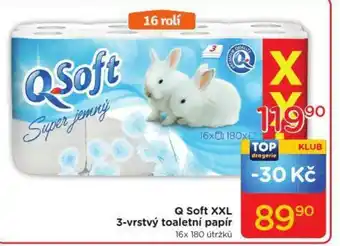 TOP drogerie Q Soft XXL 3-vrstvý toaletní papír nabídka