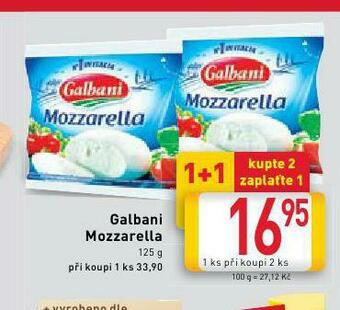Billa Galbani mozzarella nabídka