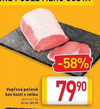 Billa Vepřová pečeně bez kosti nabídka