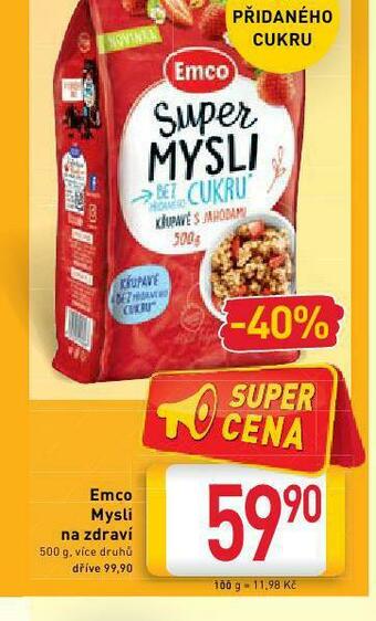 Billa Emco mysli na zdraví nabídka