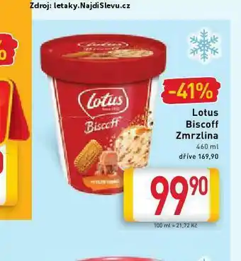 Billa Lotus zmrzlina nabídka