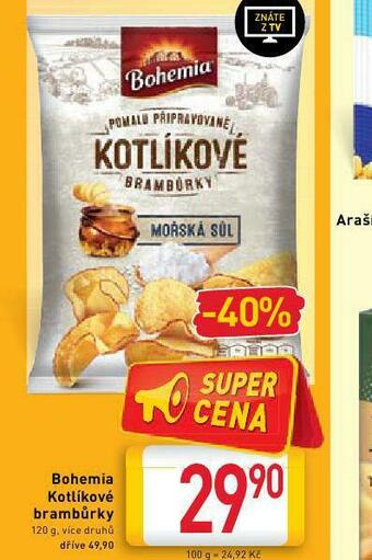 Billa Bohemia kotlíkové brambůrky nabídka