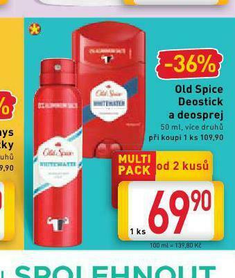 Billa Old spice deodorant nabídka
