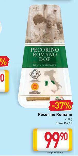 Billa Pecorino romano sýr nabídka