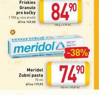 Billa Meridol zubní pasta nabídka