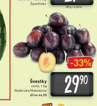 Billa Švestky nabídka