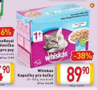 Billa Whiskas kapsičky pro kočky nabídka